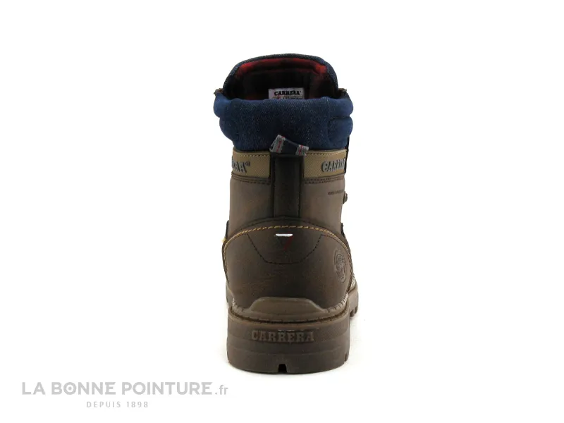 Achat chaussures Carrera Homme Boots, vente Carrera TENNESE Ebony - Marron - Bleu jeans - Boots Homme