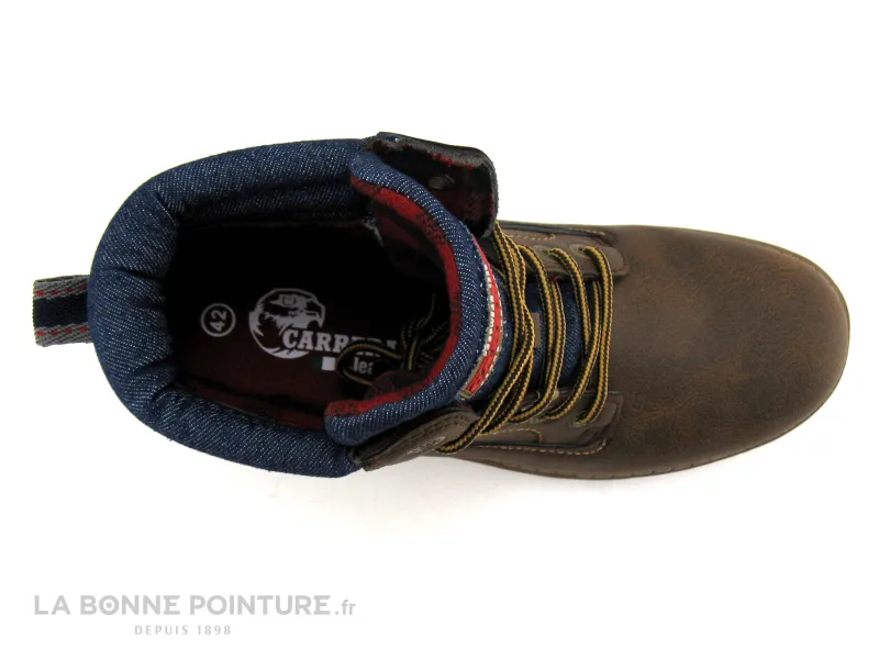 Achat chaussures Carrera Homme Boots, vente Carrera TENNESE Ebony - Marron - Bleu jeans - Boots Homme