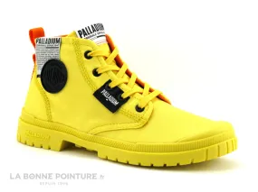 Achat chaussures Palladium Femme Chaussure en Toile, vente Palladium OVERLAB - Super Lemon - 77371 - Basket montante jaune
