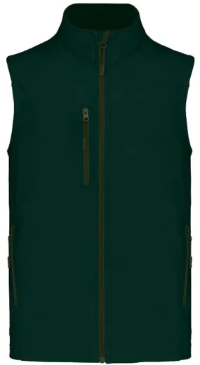 Bodywarmer softshell - gilet sans manches - K403 - vert bouteille - Homme 