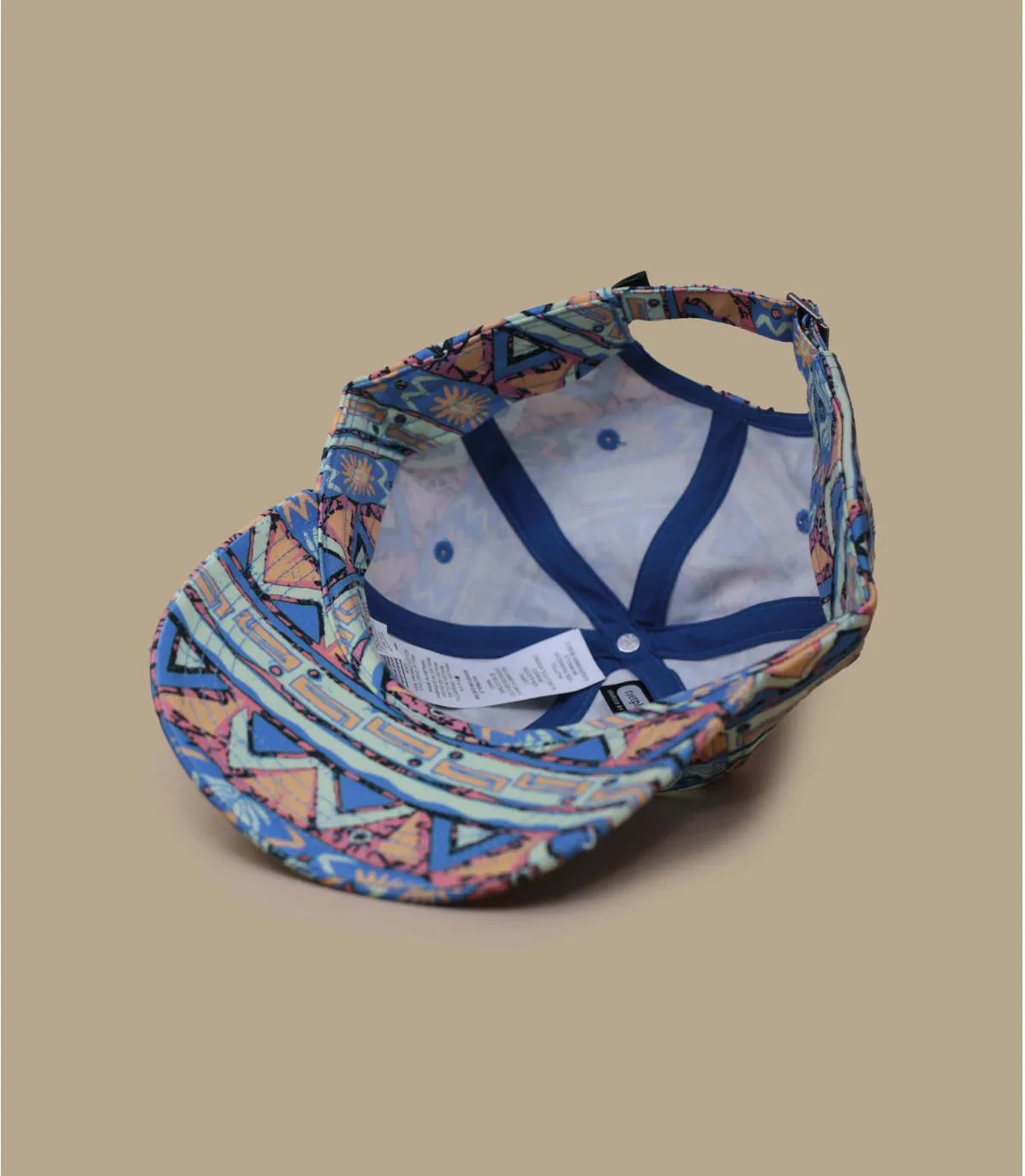 Casquette baseball bleu à imprimé geo eco-responsable - Casquette P6 Label Trad Cap High Hopes Geo Small Patagonia : Headict