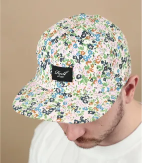 Casquette six panel fleurs reell - Casquette Flat 6 Panel floral peace Reell : Headict