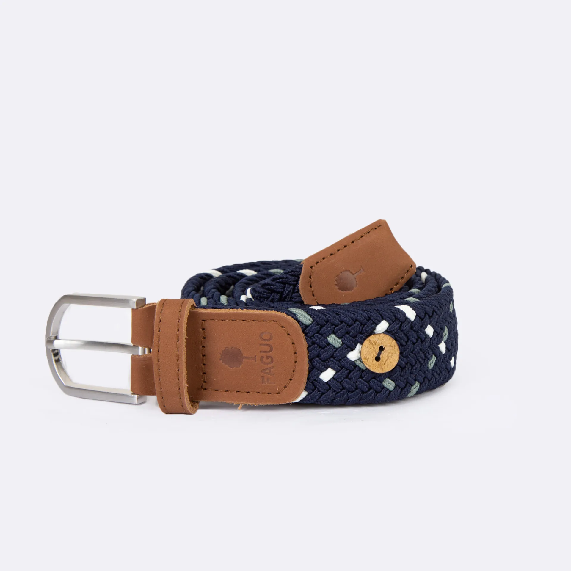 Ceinture bleu marine polyester recyclé & élasthanne - modèle Belt - FAGUO