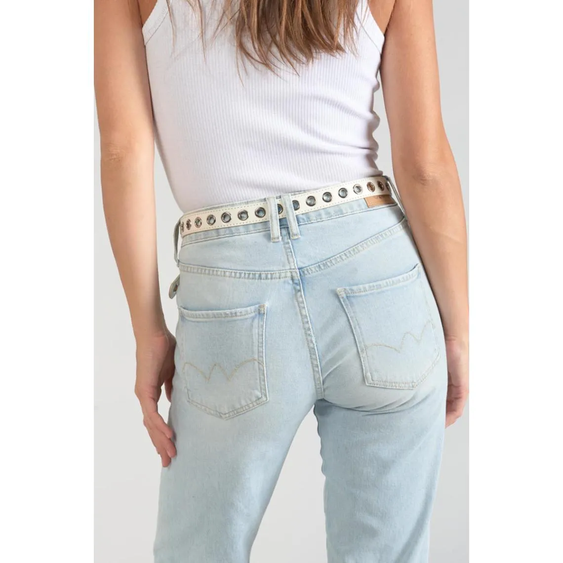 Ceinture TAOUNA blanc en cuir Maud | 3 Suisses