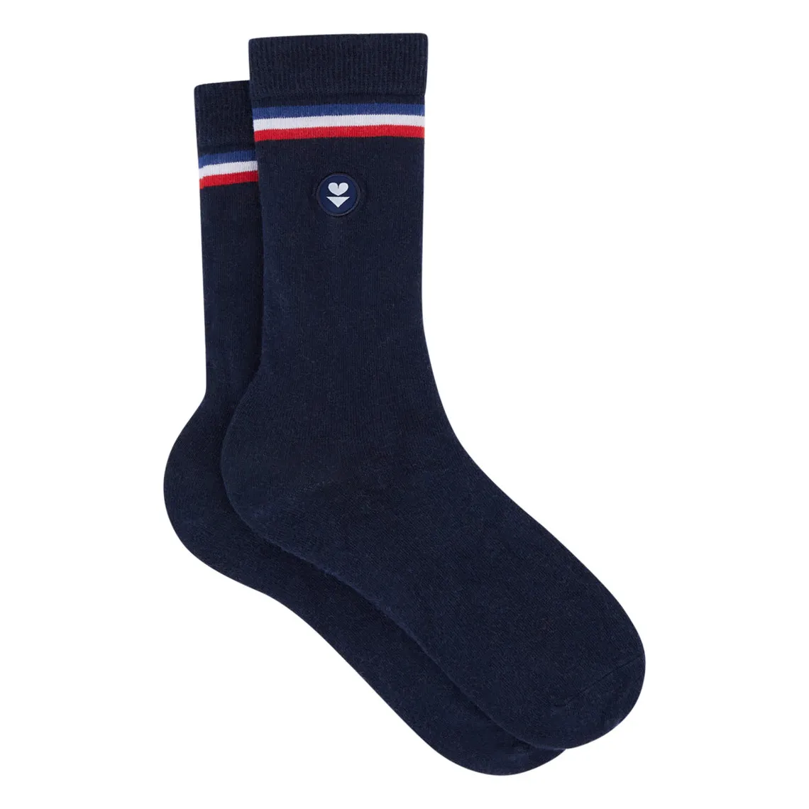 Chaussettes marine en coton Le Slip Français - Chaussettes Homme sur MenCorner