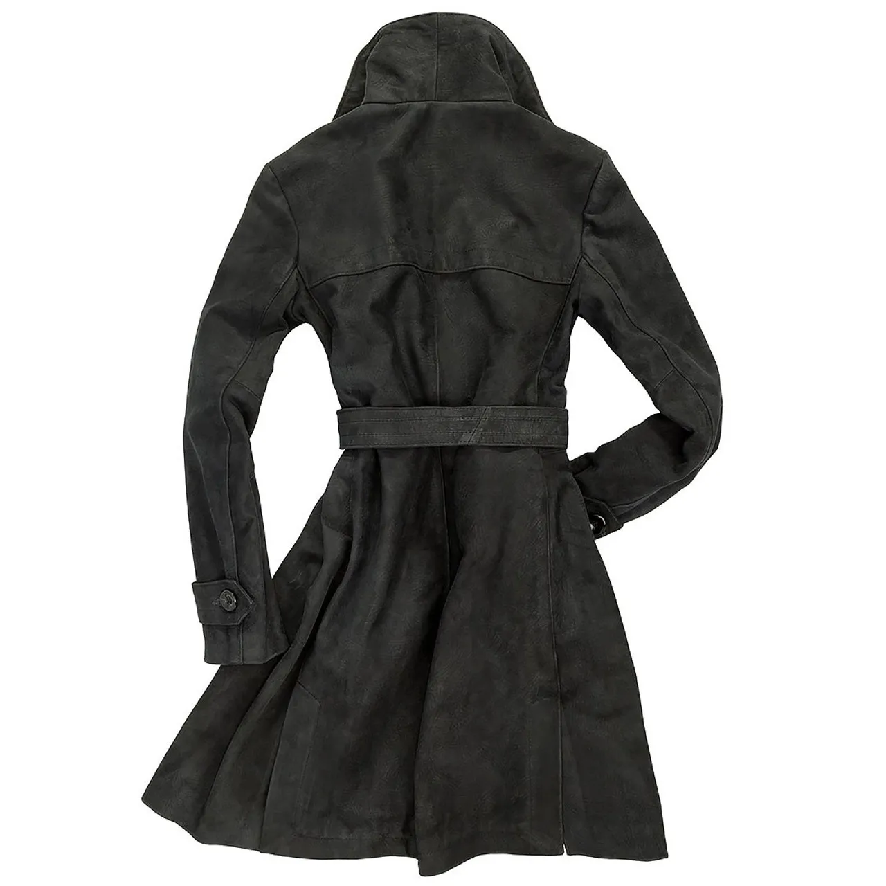 Cockpit USA Women's Amelia Trench Coat in Black USA Made