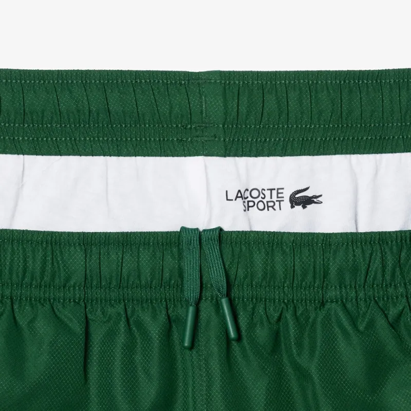 ENSEMBLE DE SURVÊTEMENT LACOSTE TENNIS SPORTSUIT AVEC BANDE SIGLÉE VERT ET BLANC