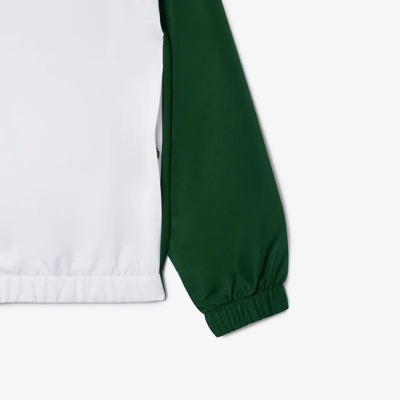 ENSEMBLE DE SURVÊTEMENT LACOSTE TENNIS SPORTSUIT AVEC BANDE SIGLÉE VERT ET BLANC