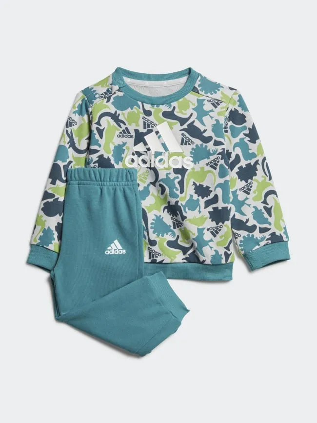 Ensemble de survêtement aop ft dinosaures vert garçon - Adidas | wimod