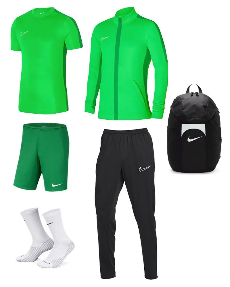 Ensemble Nike Academy 23 pour Homme. Survêtement + Maillot + Short + Chaussettes + Sac (6 pièces)