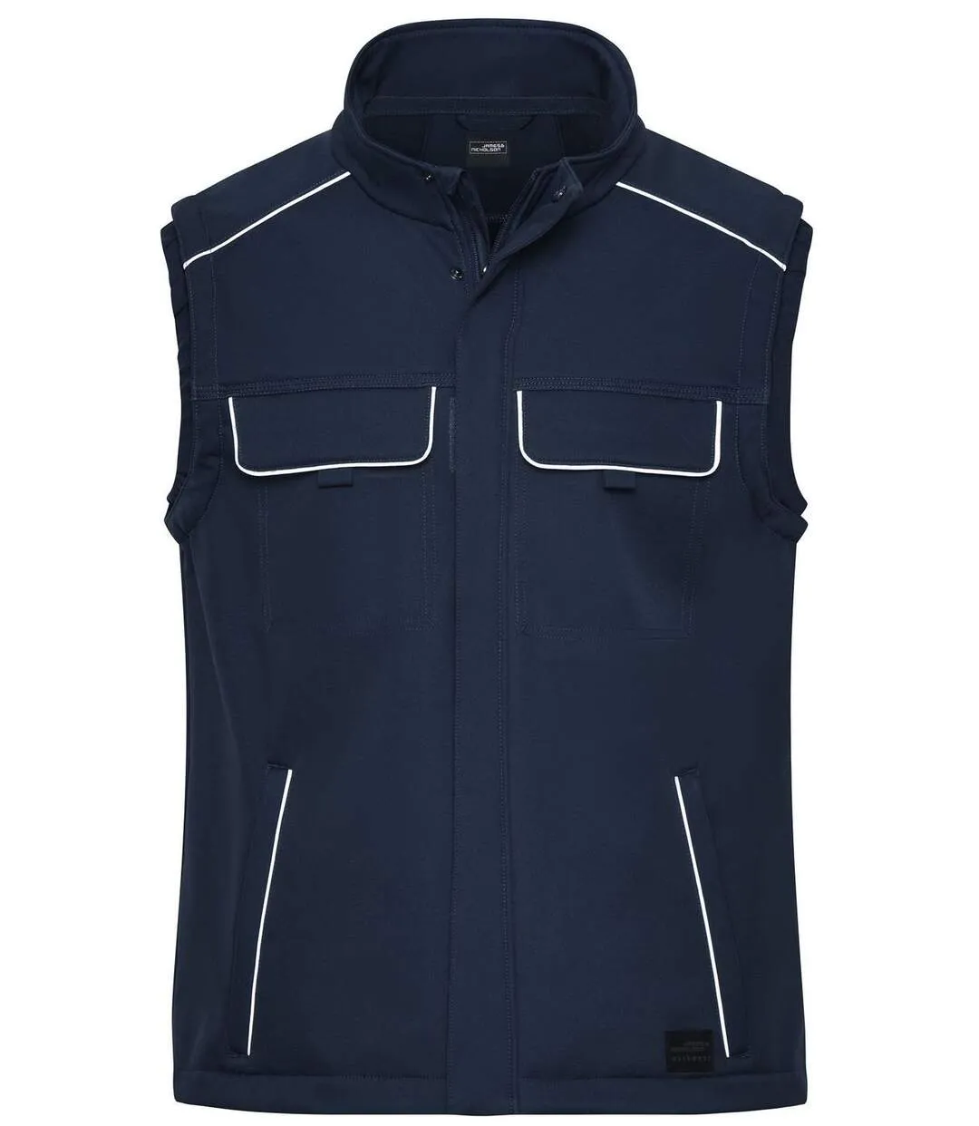 Gilet de travail bodywarmer softshell - JN883 - bleu marine