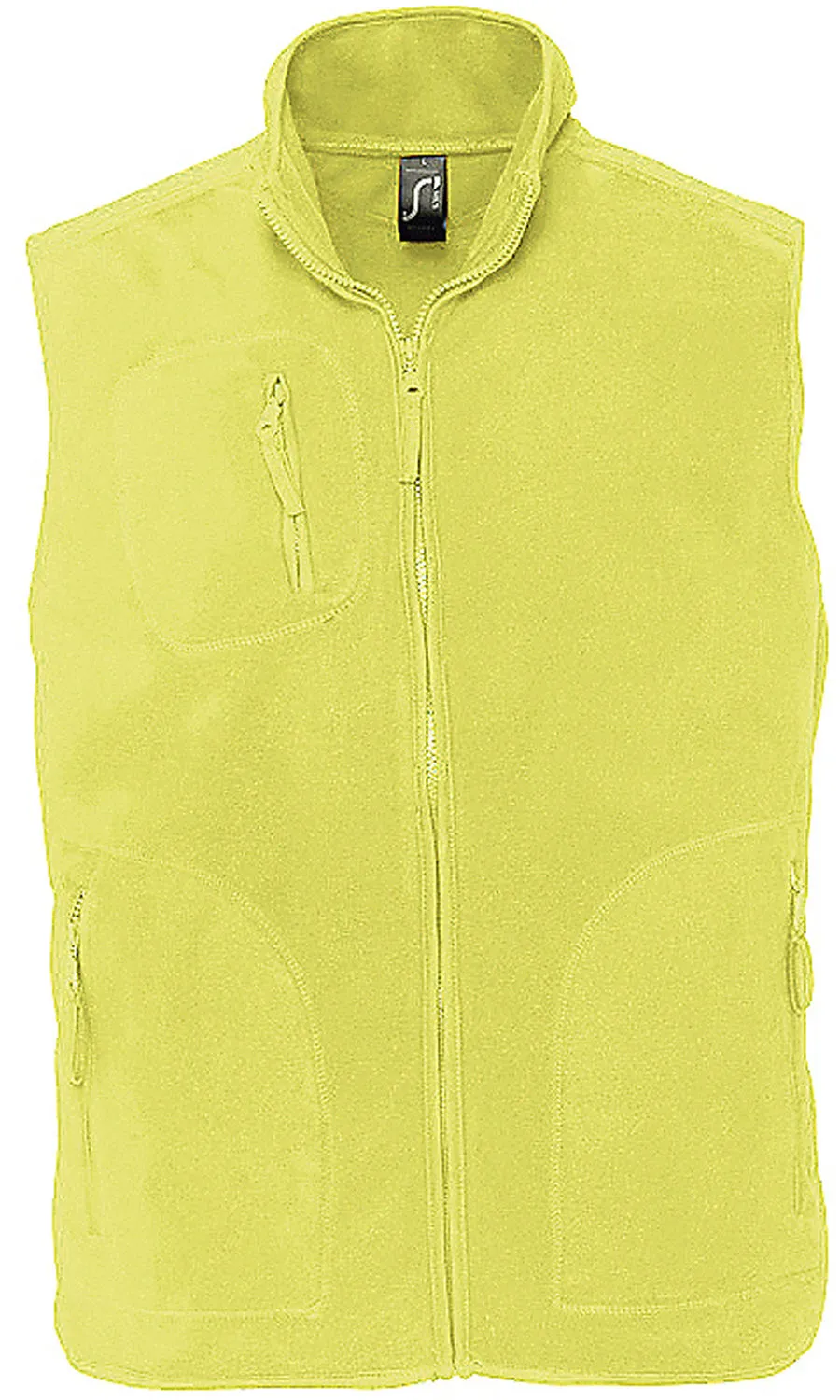 Gilet sans manches bodywarmer polaire unisexe - 51000 - jaune fluo 