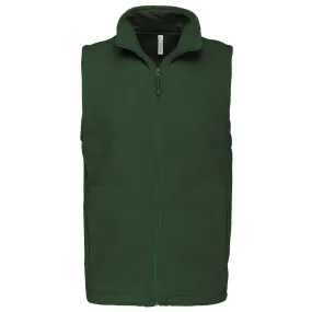 Gilet sans manches micro polaire homme - K913 - vert forêt 