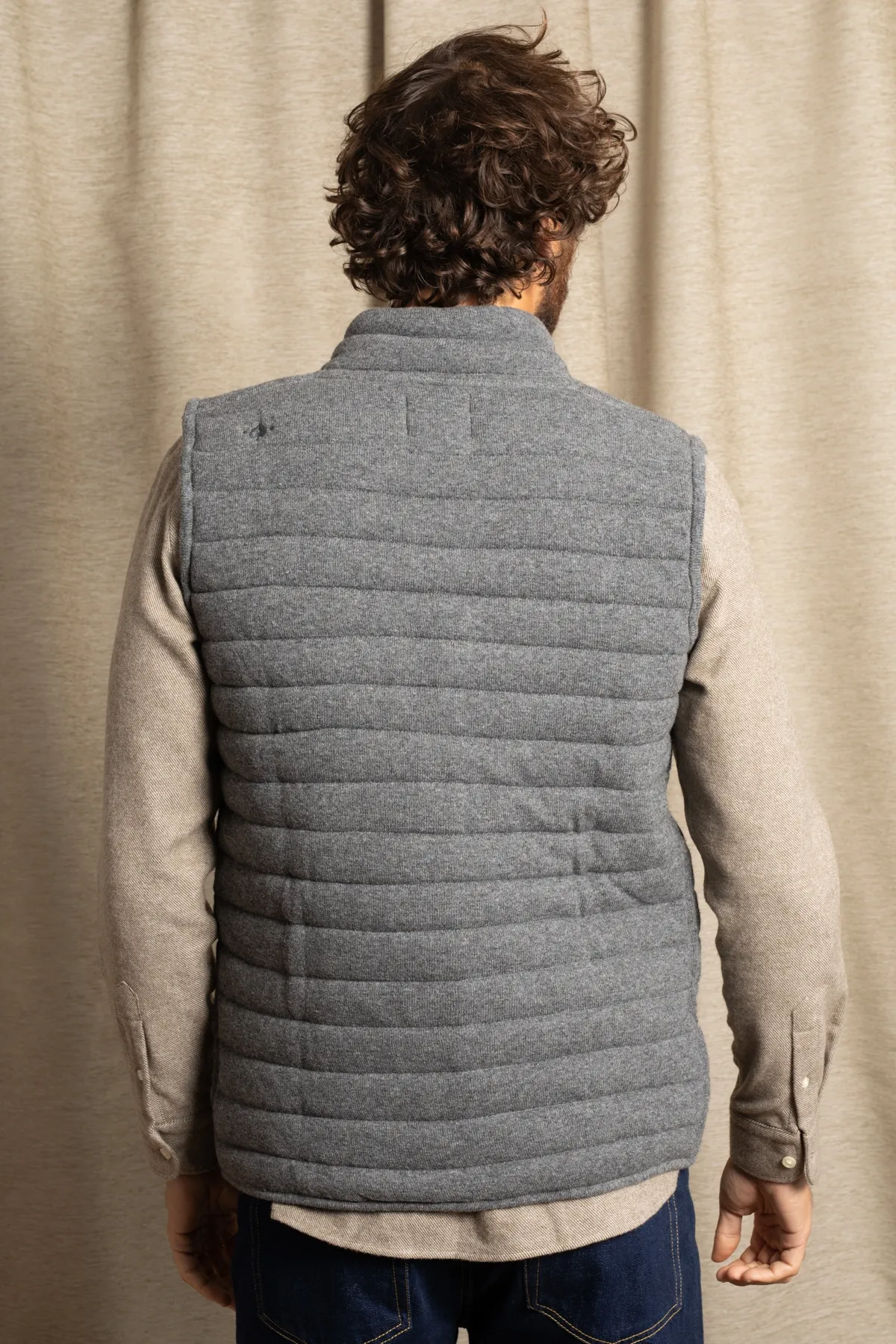 Gilet zippé Brunch Gris anthracite | Gilet sans manche en laine mérinos | JAQK Taille S Couleur Anthracite