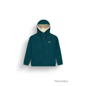 GLIMMA PLUSH ZIP HOODIE Bleu Vert