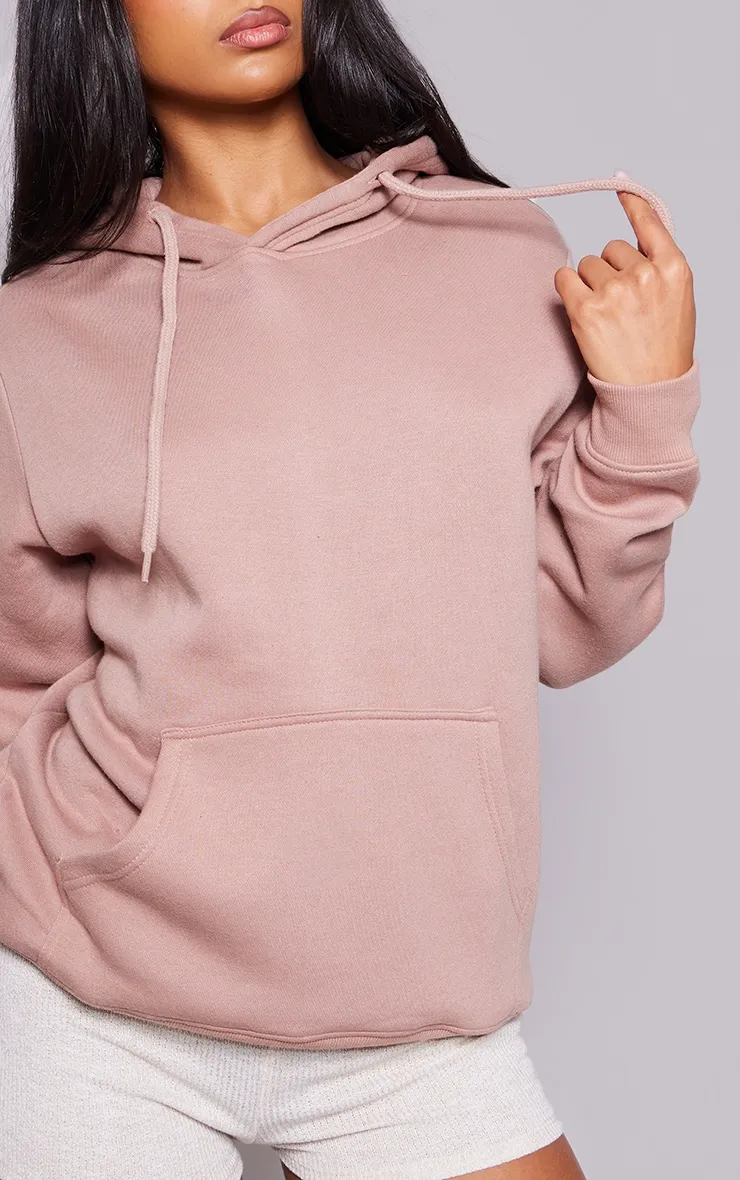 Hoodie en sweat gris champignon oversize