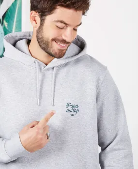 Hoodie homme Papa au top brodé