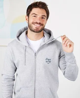 Hoodie homme Papa au top brodé