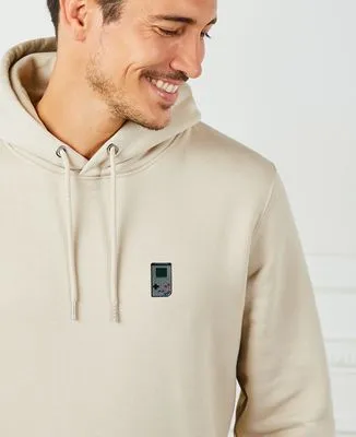 Hoodie zippé homme Console portable vintage