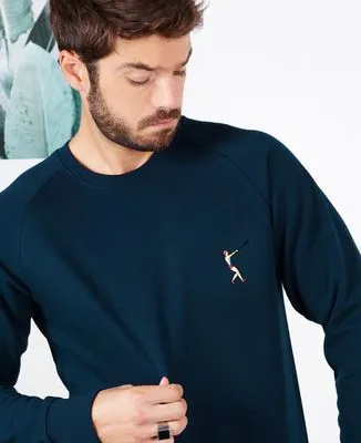 Hoodie zippé homme Lancer de marteau (brodé)