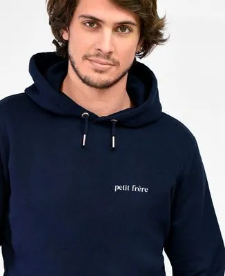 Hoodie zippé homme Petit frère (brodé)