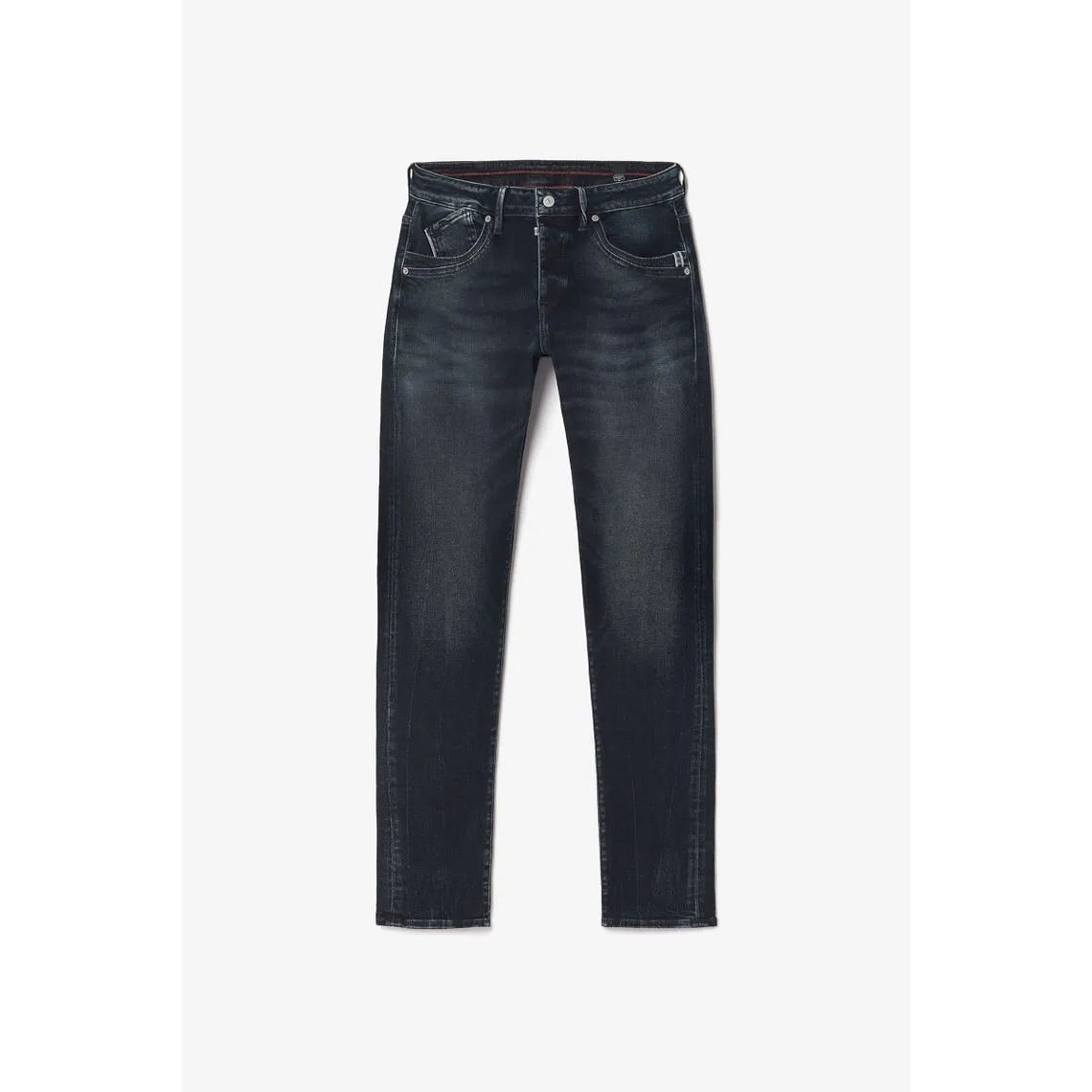 Jeans ajusté stretch 700/11, longueur 34 bleu en coton Luke | 3 Suisses