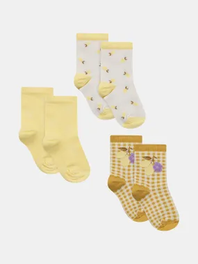 Lot de trois chaussettes