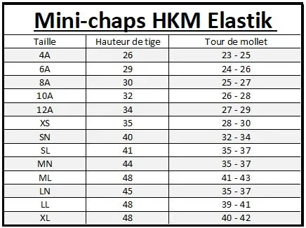 Mini-chaps d'équitation HKM Elastik