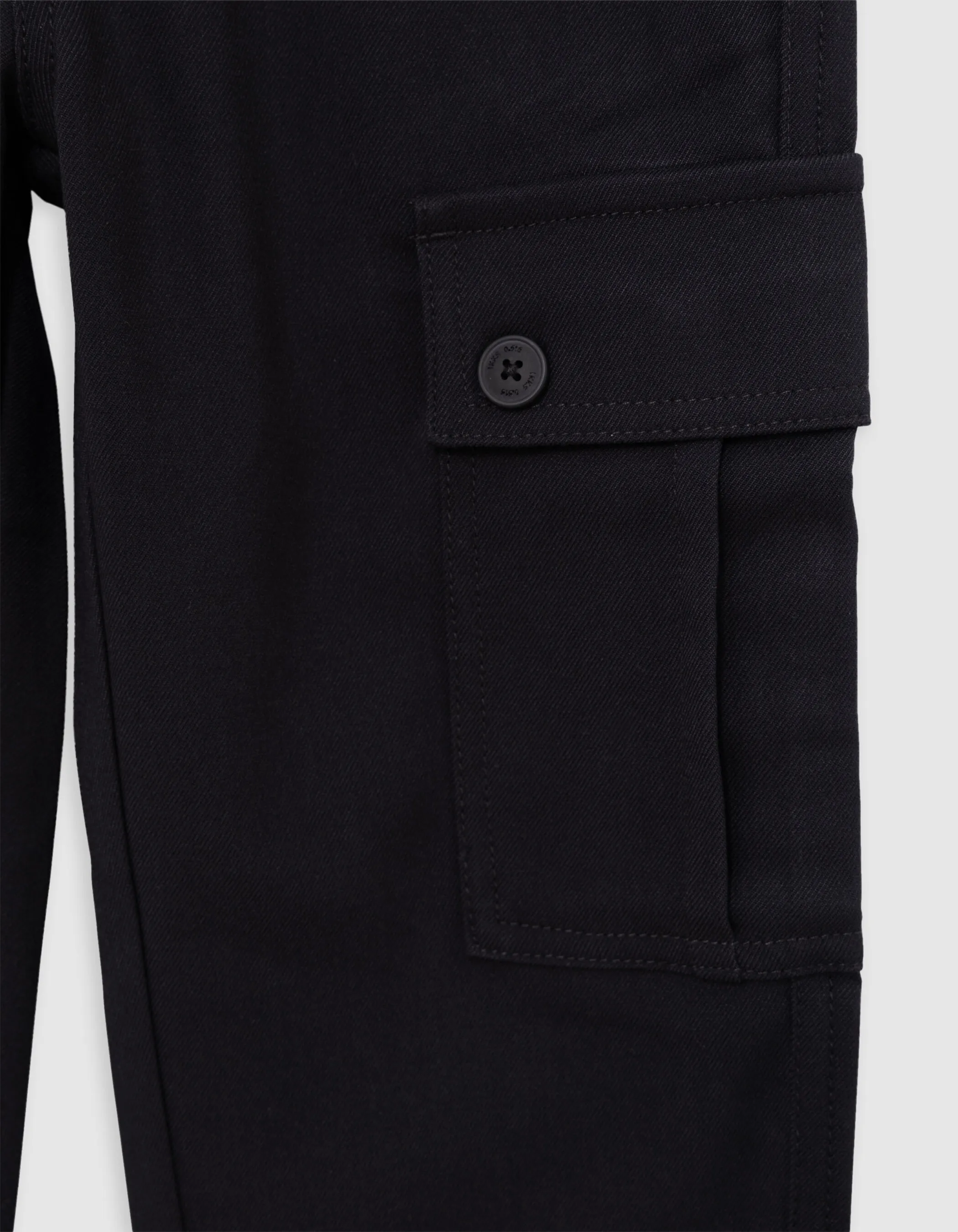 Pantalon BATTLE noir taille élastiquée garçon