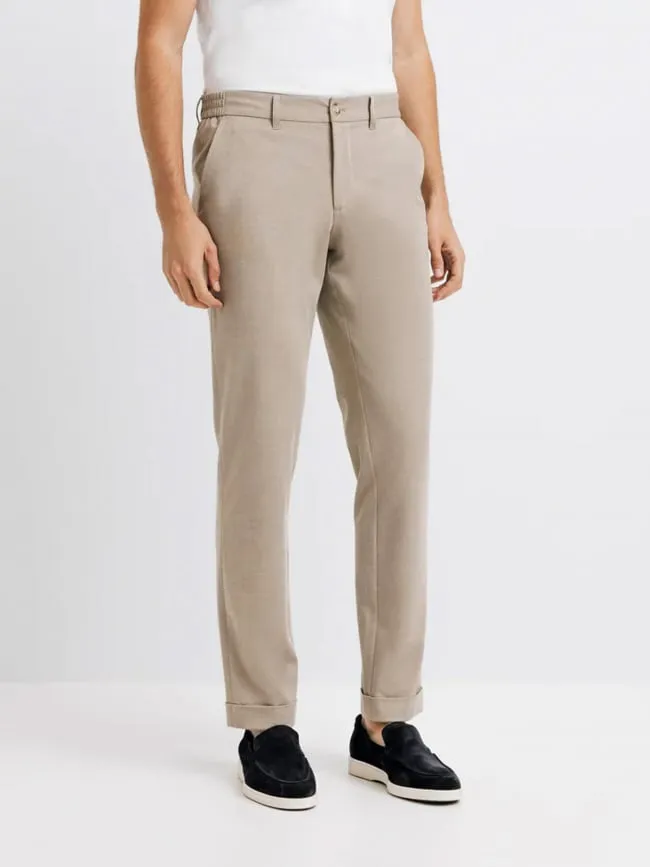 Pantalon chino slim pombou beige homme - Izac | wimod