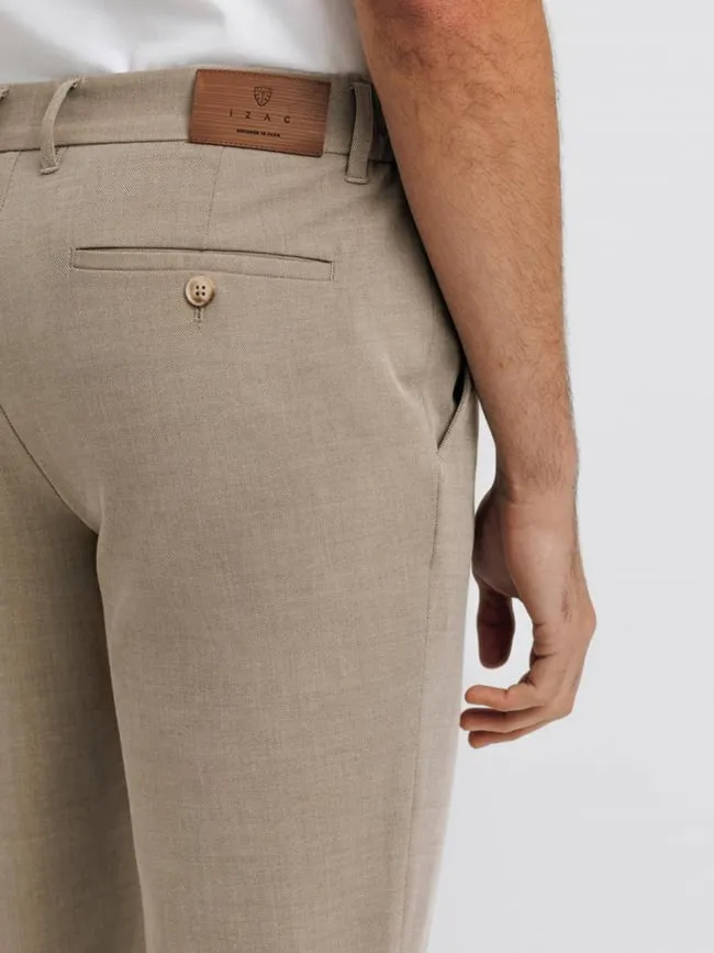 Pantalon chino slim pombou beige homme - Izac | wimod