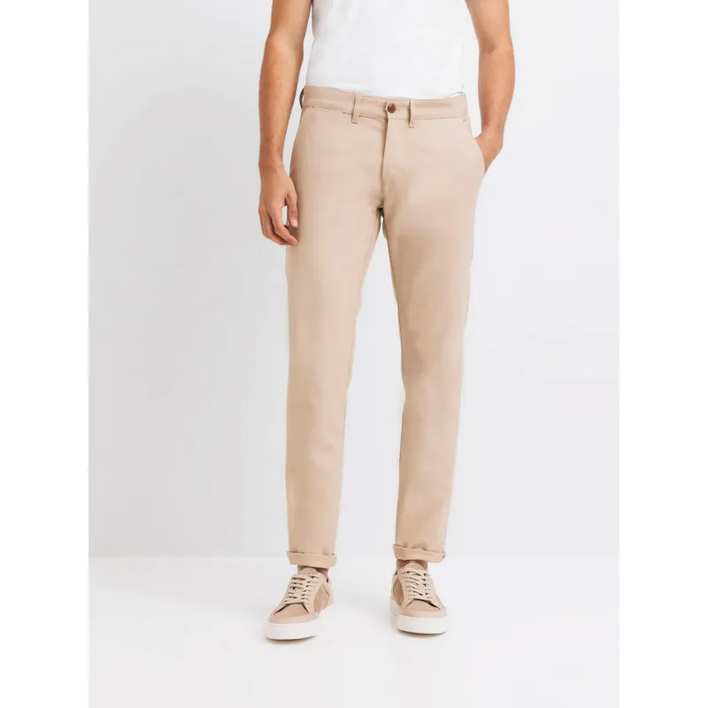 Pantalon chino slim pombou beige homme - Izac | wimod