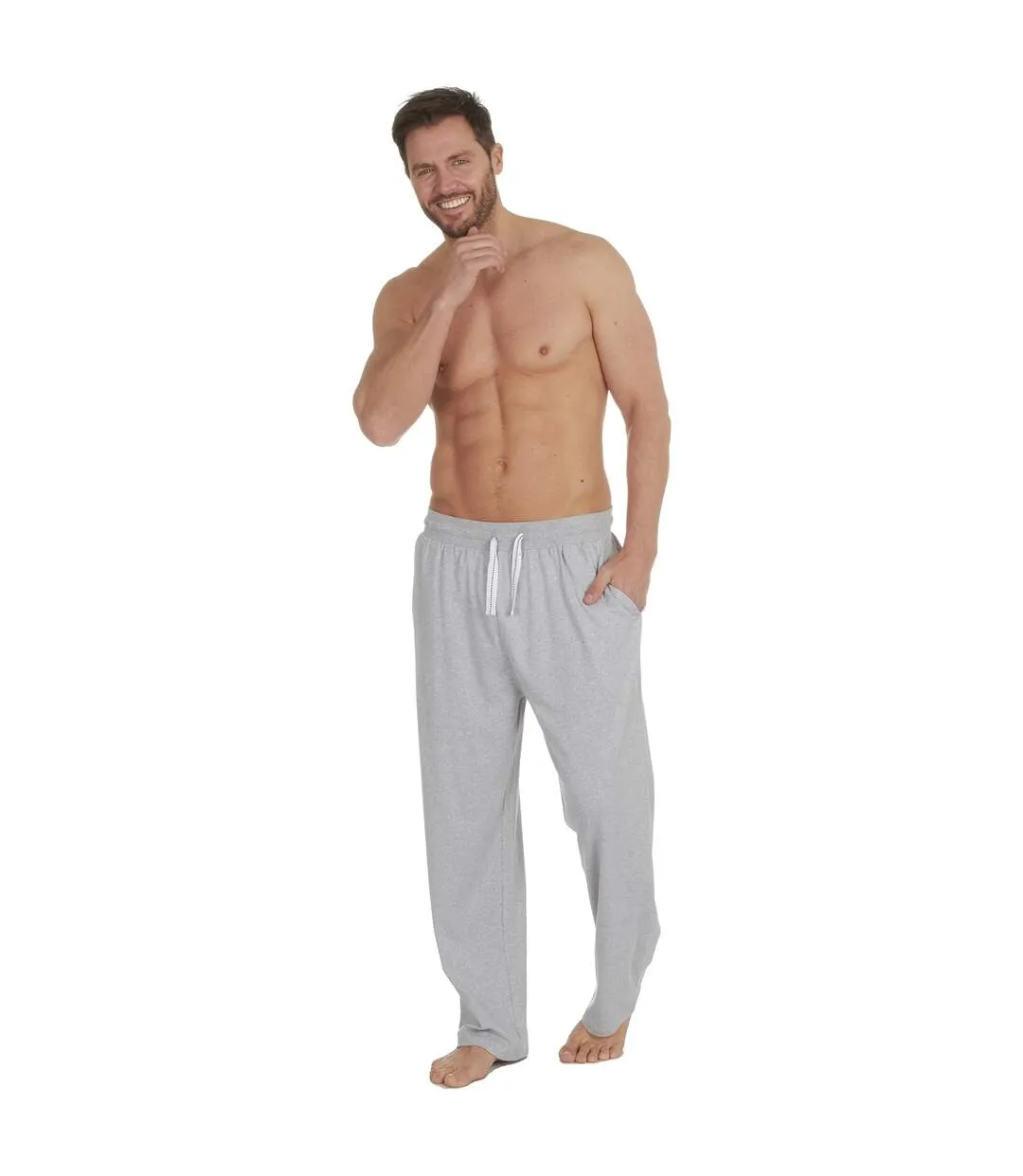 Pantalon de détente homme gris chiné Momentii