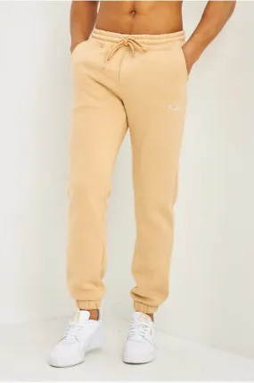 Pantalon de jogging beige foncé inscription Brentiny