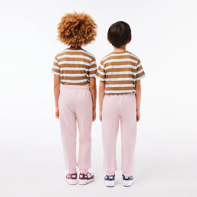 PANTALON DE SURVÊTEMENT COLOR BLOCK ROSE CLAIR LACOSTE ENFANTS