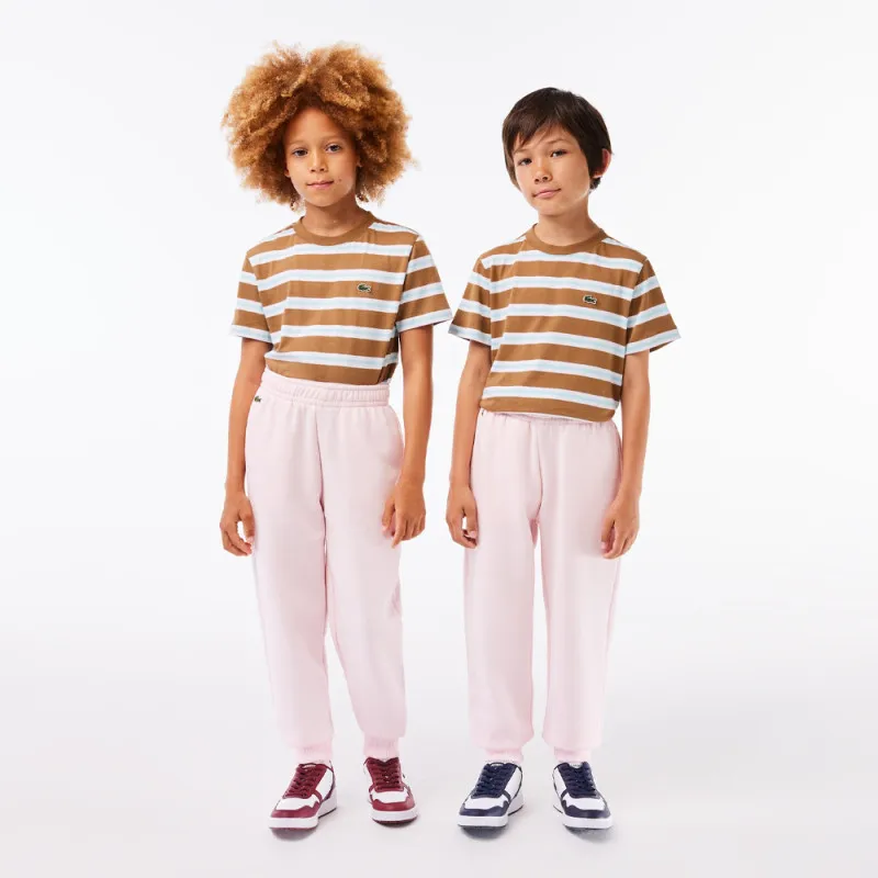 PANTALON DE SURVÊTEMENT COLOR BLOCK ROSE CLAIR LACOSTE ENFANTS