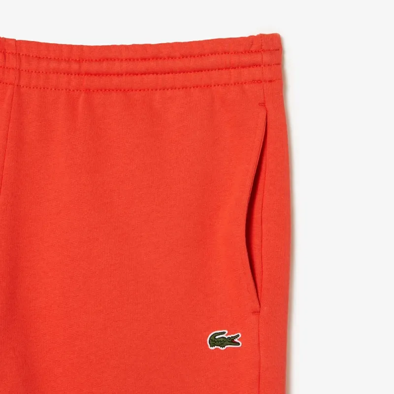 PANTALON DE SURVÊTEMENT HOMME LACOSTE EN MOLLETON DE COTON BIOLOGIQUE ORANGE