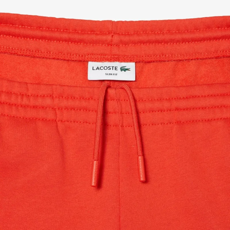 PANTALON DE SURVÊTEMENT HOMME LACOSTE EN MOLLETON DE COTON BIOLOGIQUE ORANGE