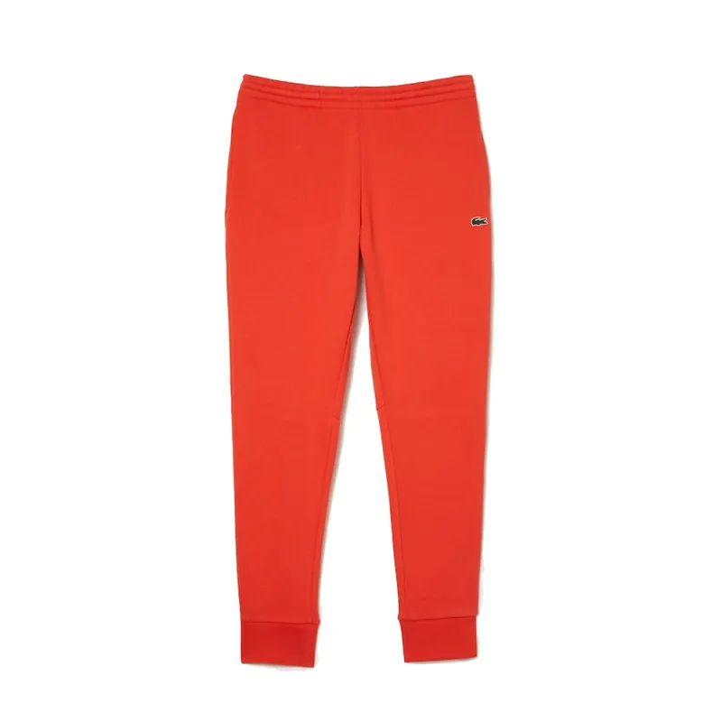 PANTALON DE SURVÊTEMENT HOMME LACOSTE EN MOLLETON DE COTON BIOLOGIQUE ORANGE