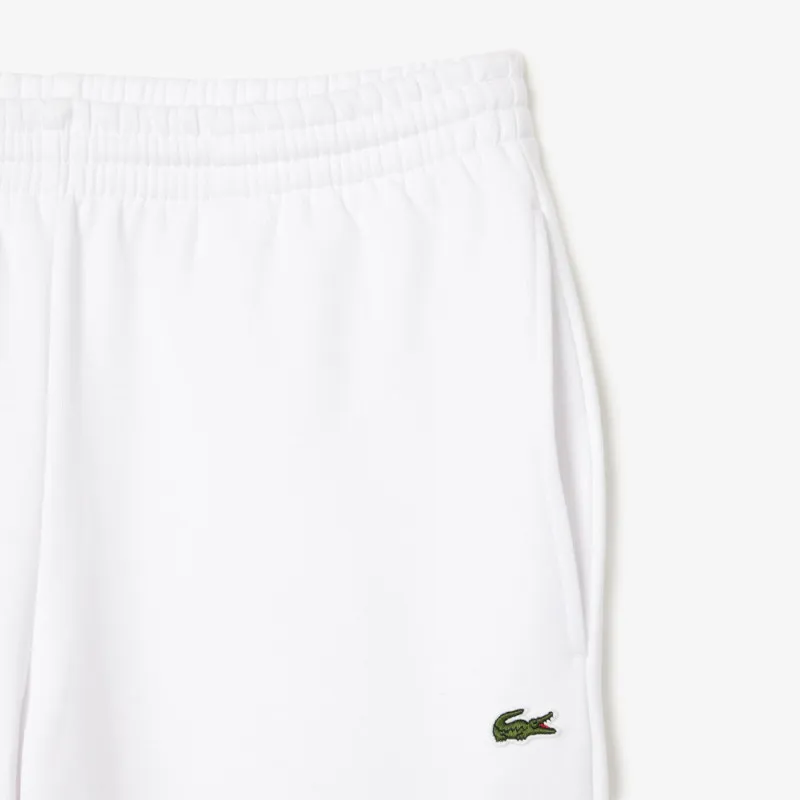 PANTALON DE SURVÊTEMENT HOMME LACOSTE EN MOLLETON GRATTÉ BLANC