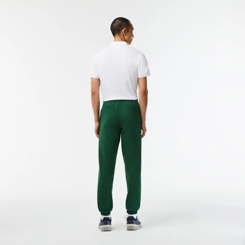 PANTALON DE SURVÊTEMENT HOMME LACOSTE EN MOLLETON GRATTÉ VERT