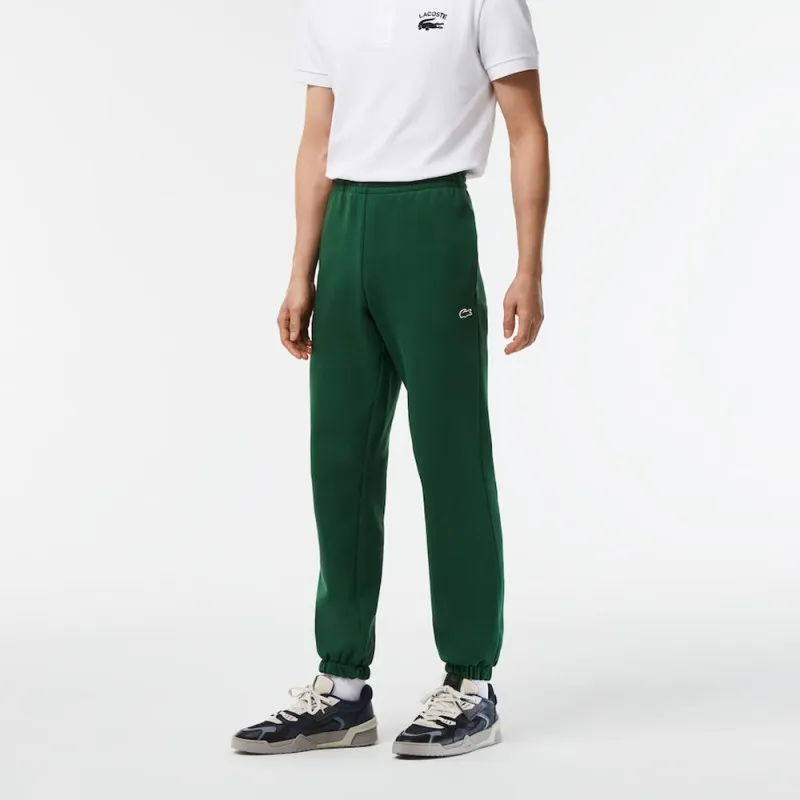 PANTALON DE SURVÊTEMENT HOMME LACOSTE EN MOLLETON GRATTÉ VERT