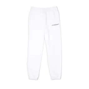 PANTALON DE SURVÊTEMENT LACOSTE EN MOLLETON NON GRATTÉ BLANC