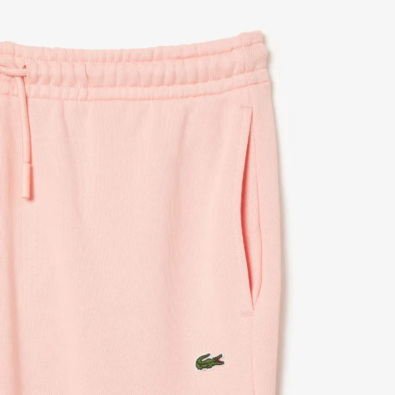 PANTALON DE SURVÊTEMENT ROSE CLAIR FEMME LACOSTE EN MOLLETON