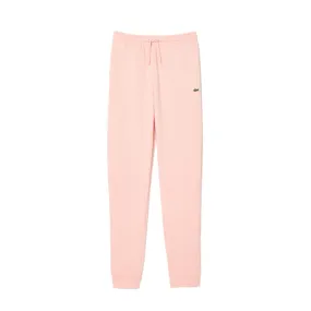 PANTALON DE SURVÊTEMENT ROSE CLAIR FEMME LACOSTE EN MOLLETON