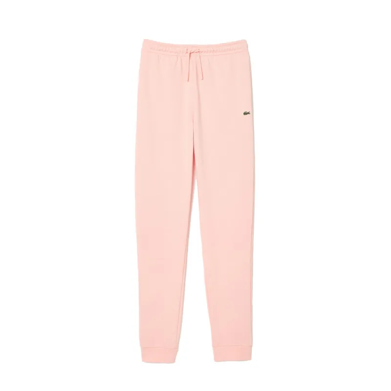 PANTALON DE SURVÊTEMENT ROSE CLAIR FEMME LACOSTE EN MOLLETON