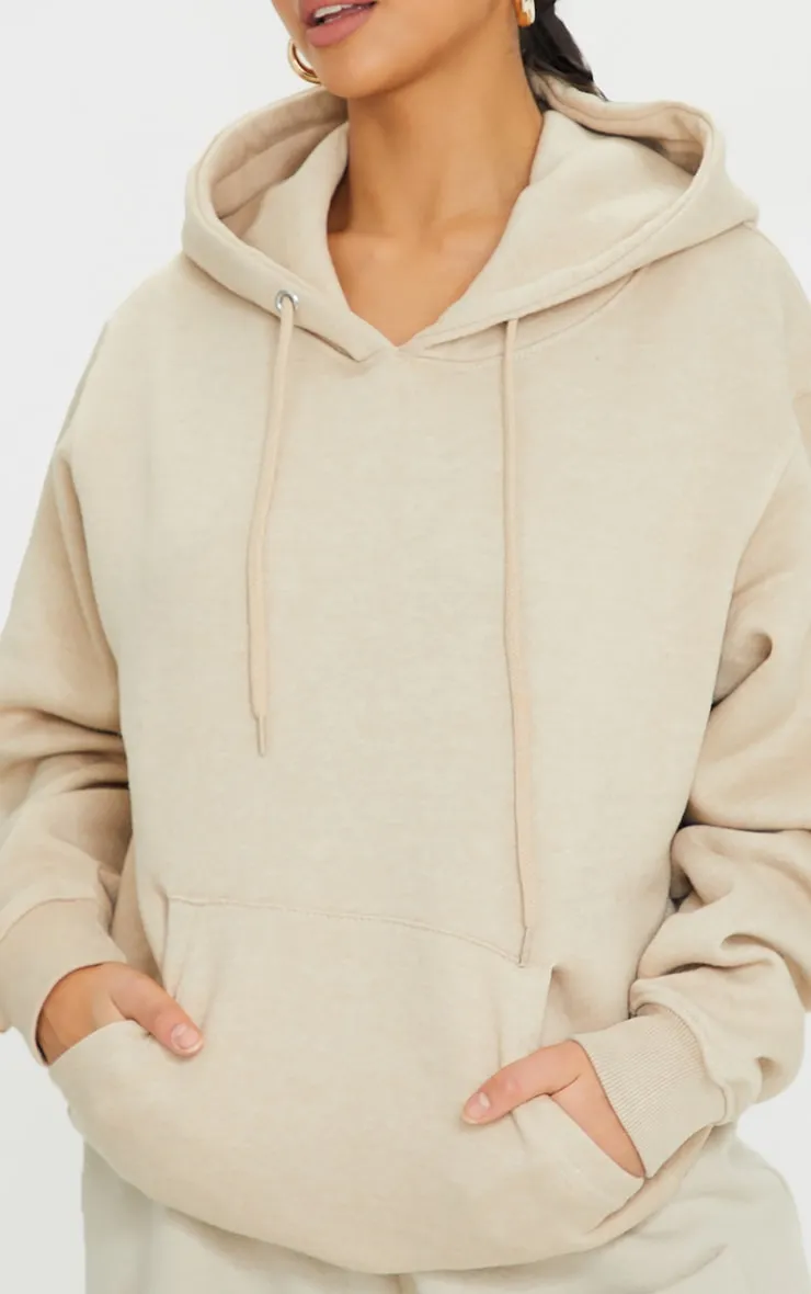 Petite Hoodie oversize sable basique