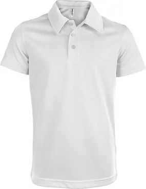 Polo enfant mixte - PA484 - blanc 