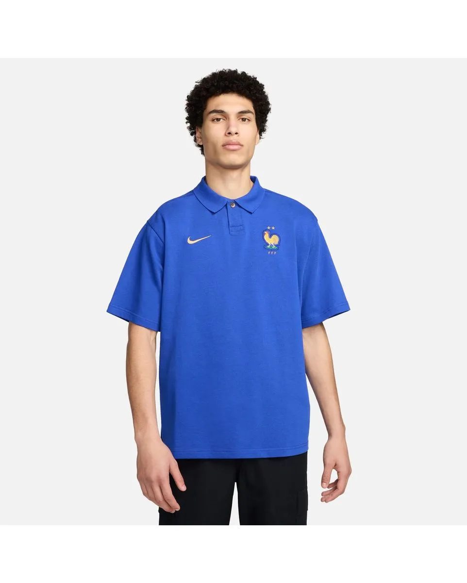 Polo Homme FFF M NSW CE POLO MATCHUP OS Bleu