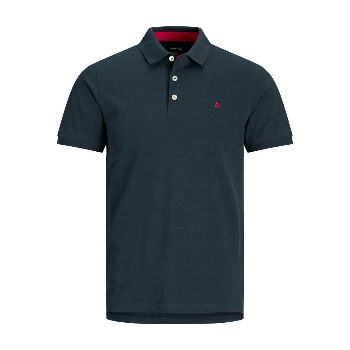 Polo Slim Fit Polo Manches courtes Bleu Marine en coton Carl Jack & Jones - Maillot de corps Homme sur MenCorner